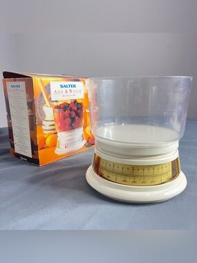 Vintage Salter Add & Weigh Kitchen Scale Model 041 5 Lbs Pounds Box Manual